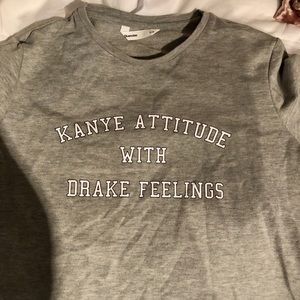 Crop top grey sweater